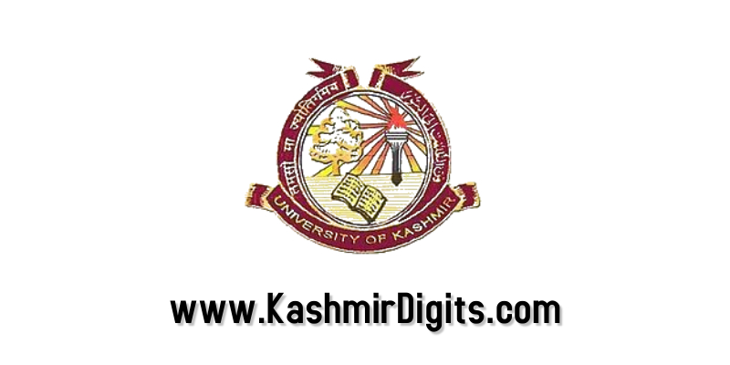 Kashmir University online examination forms BG 3rd/4th Semester Fresh Private candidates of Batch – 2021
