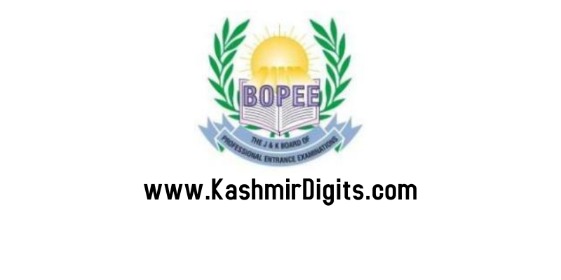 JKBOPEE Jammu Online Admission Notification for B.Ed Course 2021