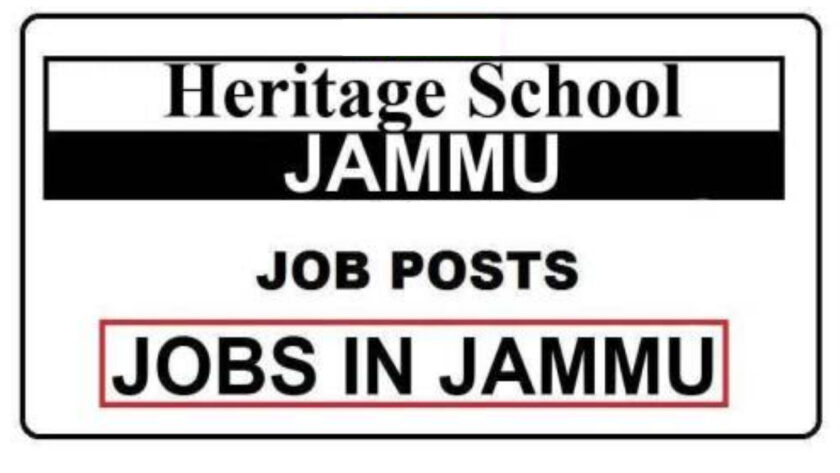 Heritage School Jammu Jobs Recruitment 2021