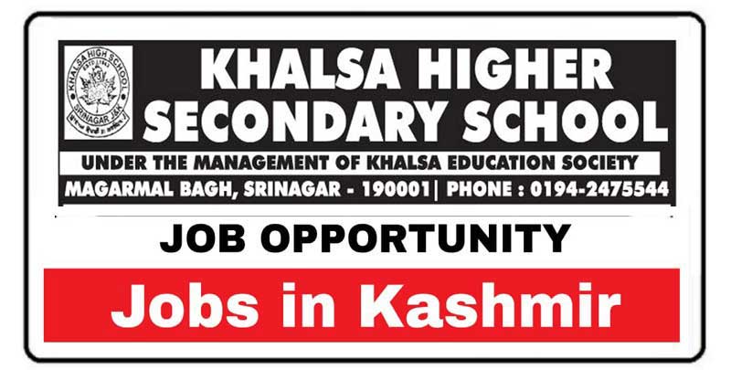 Khalsa Higher Sec School Srinagar Jobs Recruitment 2021