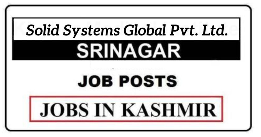 Solid Systems Global Pvt. Ltd. Srinagar Jobs Recruitment 2021