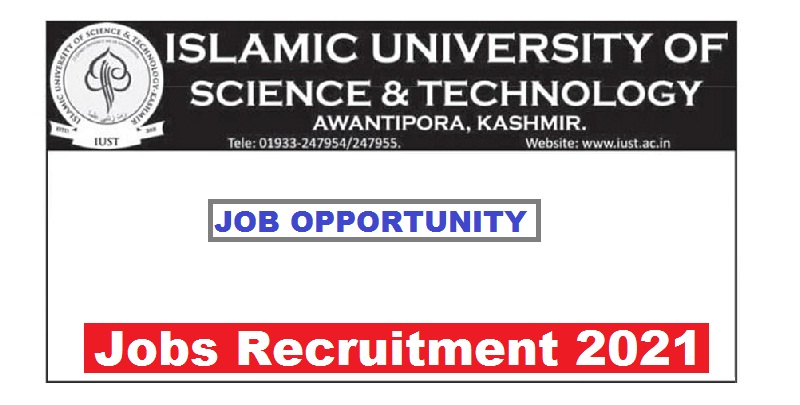 IUST Jobs Recruitment 2021