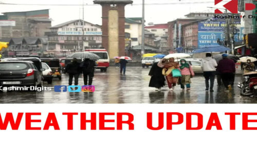 Weather Update: MeT Forecasts Cloudy Sky With Light Rain During Next 24 Hrs In J&K.