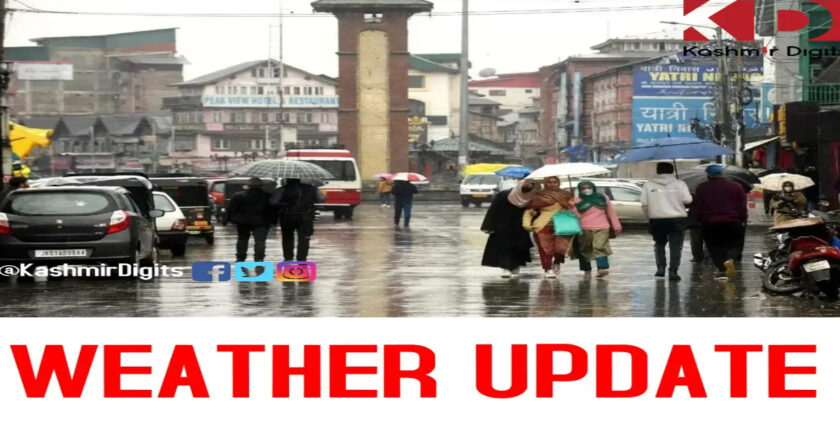 Light rains forecast from tomorrow as night temp drops at most places in J&K￼