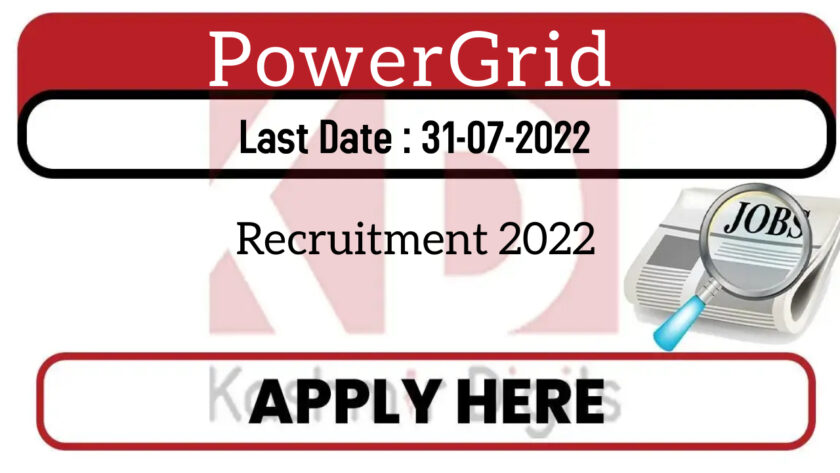 1103 Posts, PowerGrid Recruitment 2022.