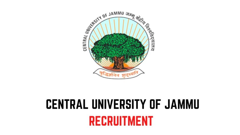 Central University of Jammu Jobs Recruitment 2022.