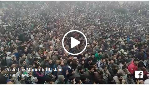 Thousands attend funeral of slain militants at Bijbehara