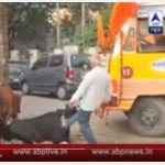 VIRAL VIDEO VHP workers kick cows pull their ears to find way for late Ashok Singhal