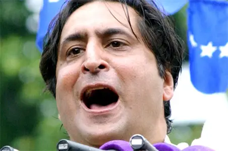 Chairman of Jammu and Kashmir Peoples Conference Sajjad Lone.