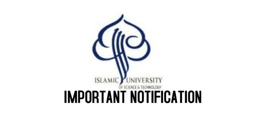 Islamic University Date Sheets School of Business Studies, Repeat/ Backlog /Mercy chance courses of BBA