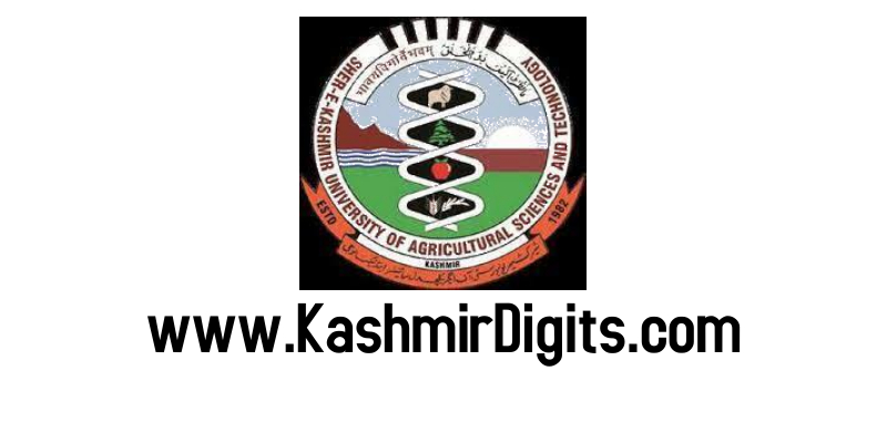 SKUAST Kashmir Jobs Recruitment 2021