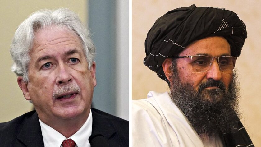 CIA Director holds secret meeting with Taliban leader Abdul Ghani Baradar over evacuation.