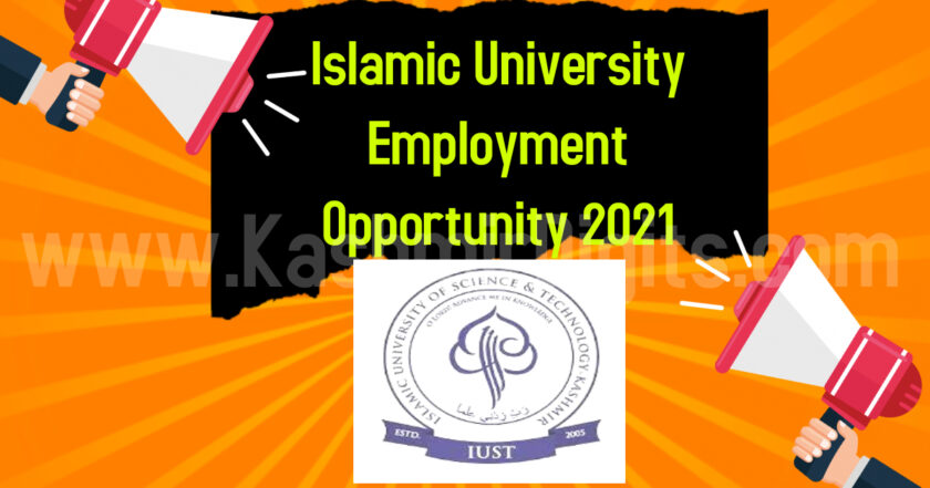 Islamic University Employment Opportunity 2021