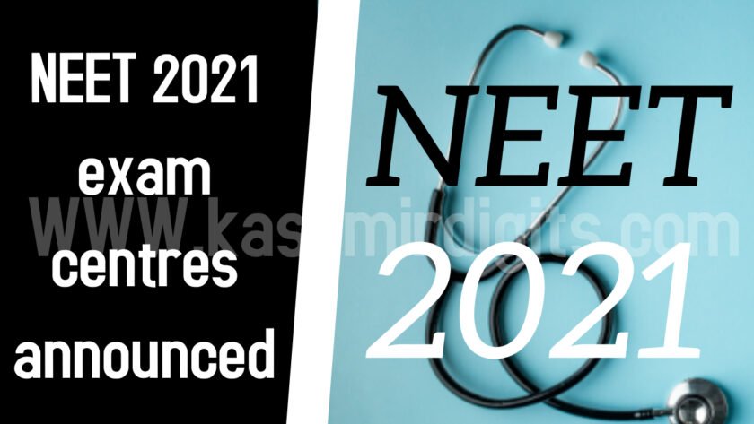 NEET-UG 2021 Exam Centre City, Date for Admit Cards