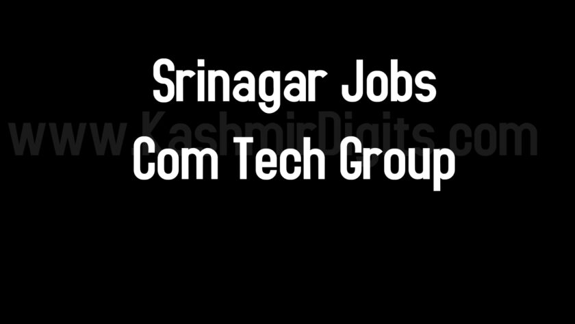 Com Tech Group Srinagar Jobs Recruitment 2021