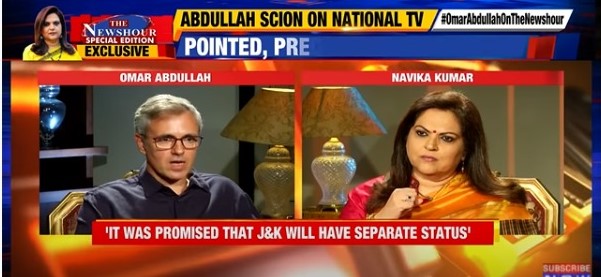 “On 15th August 1947, 3 countries emerged”, Omar Abdullah takes on Indian TV news anchor in fiery interview.