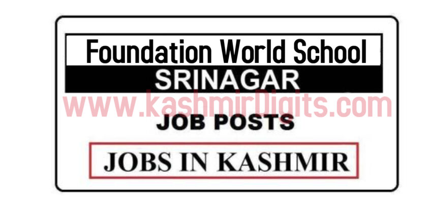 Foundation World School Jobs Recruitment 2021