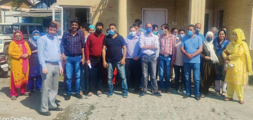 Information Department Employees Boycott Work, Protest Against Salary Halt in Srinagar.