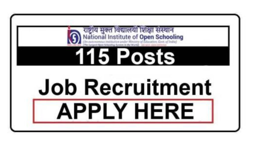 115 Posts – NIOS Job Recruitment 2021