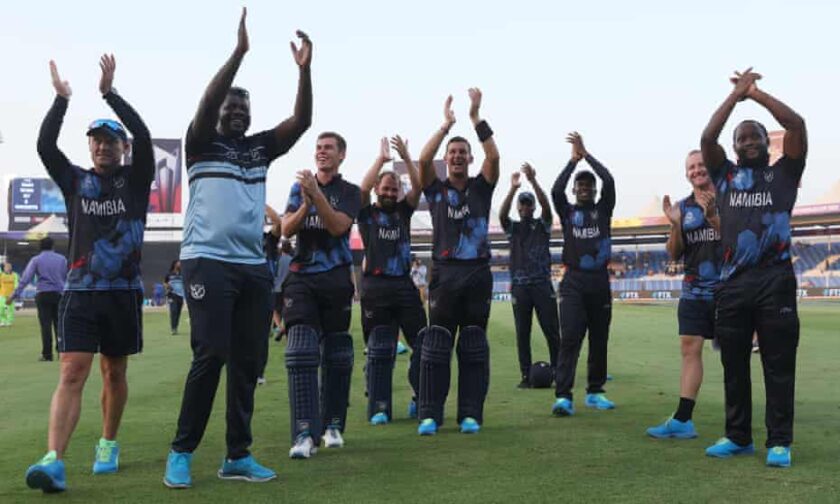 Namibia stun Ireland to qualify for the Super 12 of T20 World Cup.