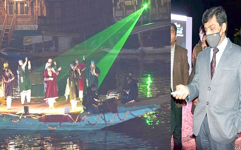 First Ever Open Air Theatre In Dal Lake Inaugurated in Dal Lake.