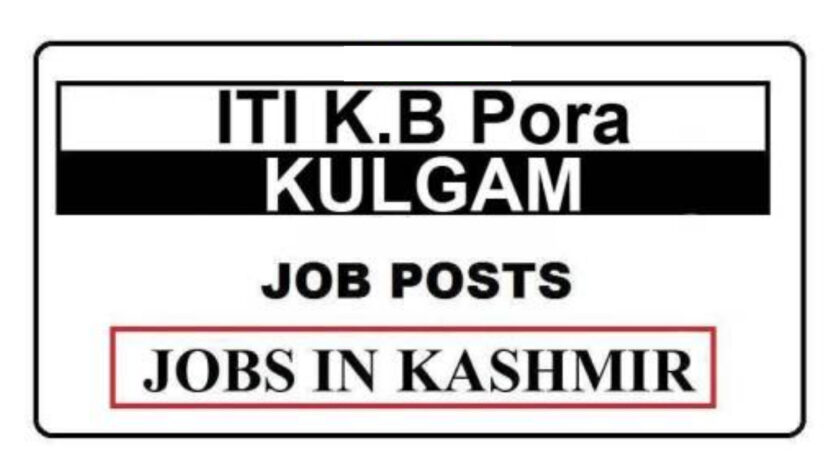 ITI K.B Pora Kulgam Jobs Recruitment 2021