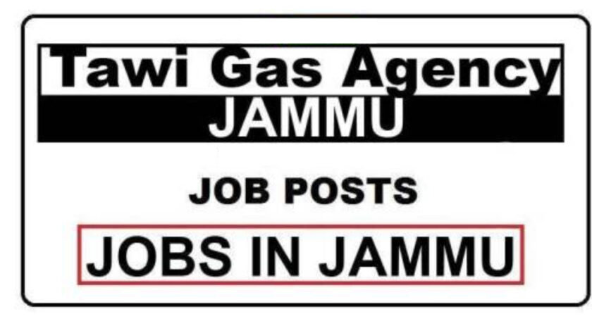 Tawi Gas Agency Jammu Jobs Recruitment 2021