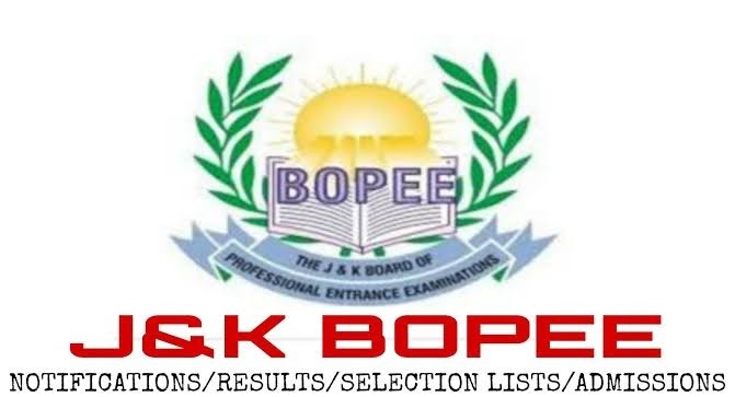 JK BOPEE Notification Regarding B.ED Courses-2022