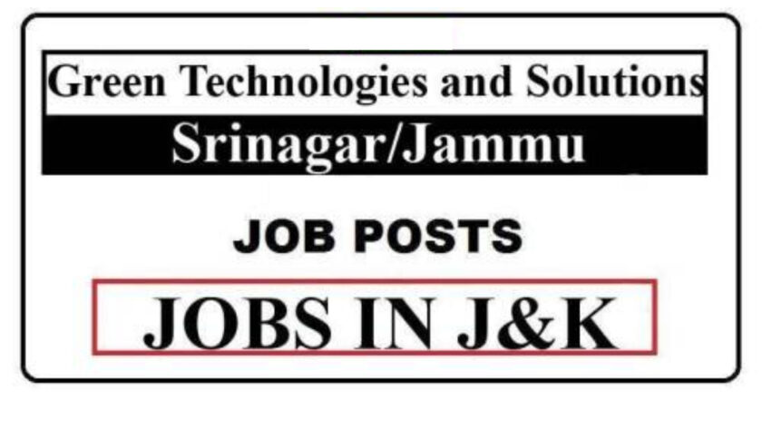 Green Technologies and Solutions Mega Jobs Recruitment 2021