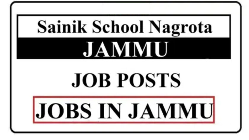 Sainik School Nagrota Jobs Recruitment 2021