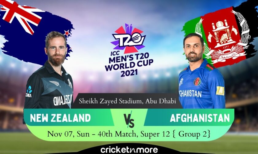 T20 World Cup: India Watching as New Zealand play Afghanistan For Last Semi Final spot.