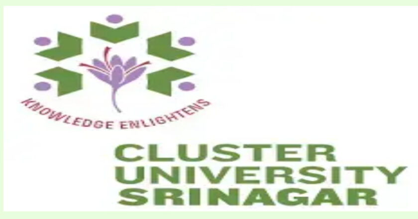 Cluster University Srinagar Job Advertisement