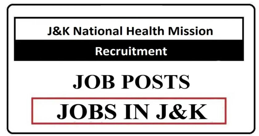 147 Posts | National Health Mission, j&K job Recruitment