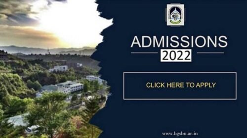BGSBU Admission kashmirdigits