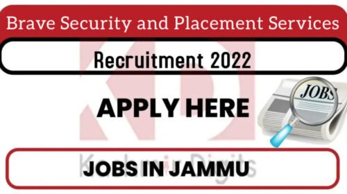 Brave Security and Placement Services Recruitment 2022. Kashmirdigits