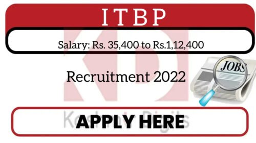 ITBP Recruitment 2022 Kashmirdigits