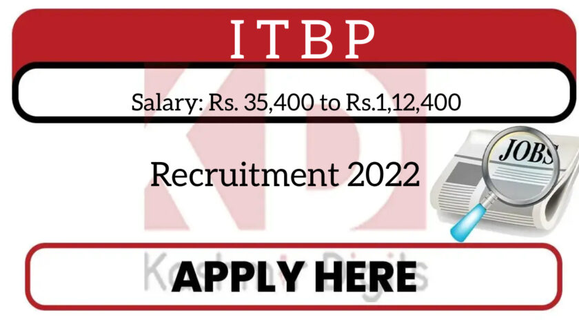 ITBP Recruitment 2022.