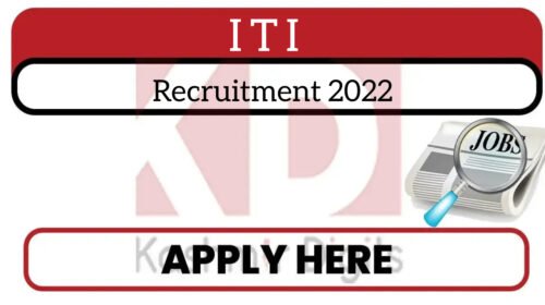 ITI Recruitment 2022.Kashmirdigits