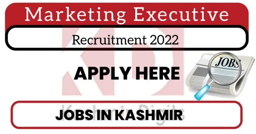 Marketing Executive Recruitment 2022.