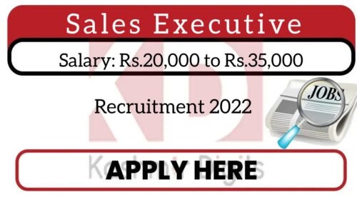 Sales Executive Recruitment 2022.Kashmirdigits