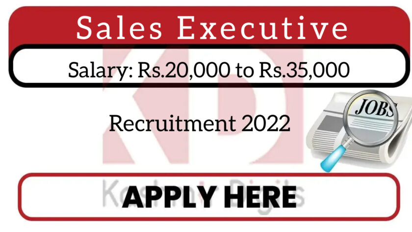 Sales Executive Recruitment 2022.