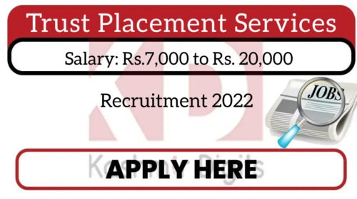 Trust Placement Services Recruitment 2022.Kashmirdigits