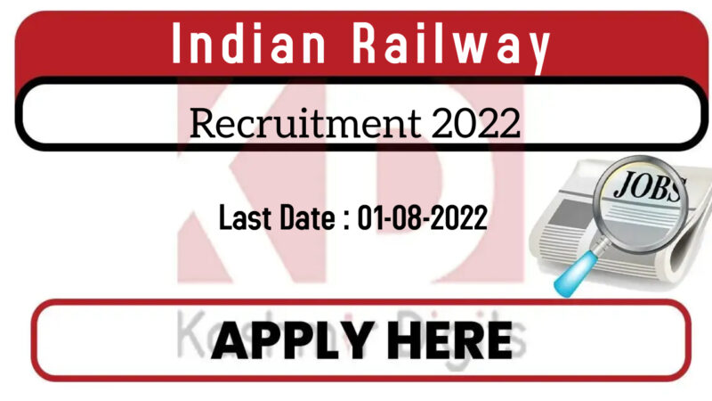 1659 posts, Indian Railway Recruitment 2022.