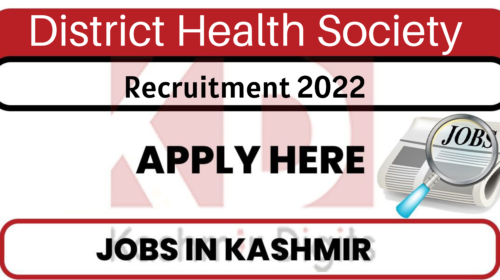 District Health Society Bandipora Recruitment 2022. kashmirdigits