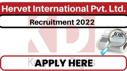 Hervet International Pvt. Ltd. Recruitment 2022. kashmirdigits