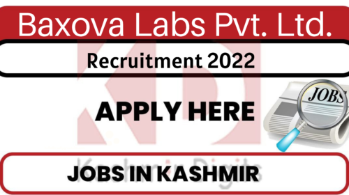 Baxova Labs Pvt. Ltd. Recruitment 2022. kashmirdigits