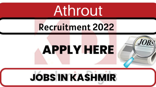 Athrout Recruitment 2022. kashmirdigits