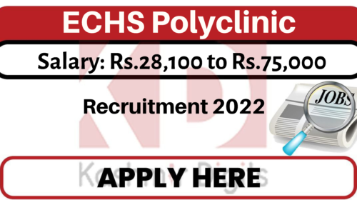 ECHS Recruitment 2022. Kashmirdigits