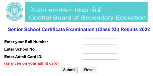 CBSE Result 2022: CBSE Class 12th results Declared. Check Your Result Here.