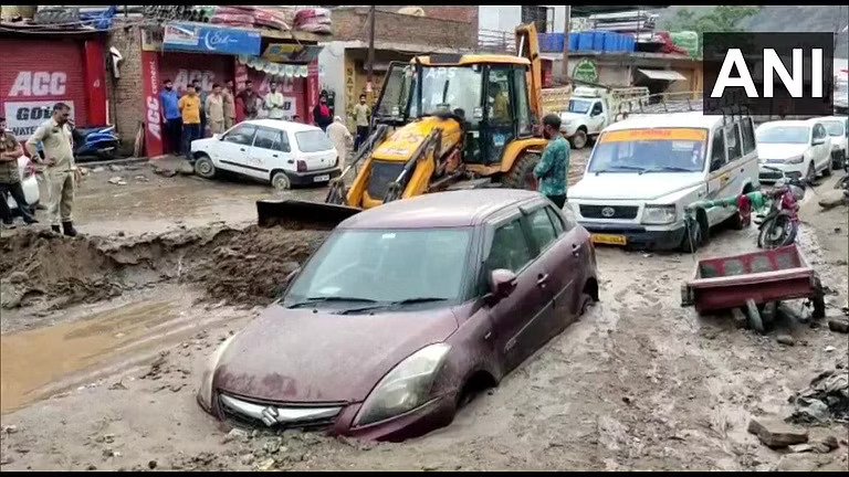 Cloudburst Triggers Flash Floods In Doda, J&K.